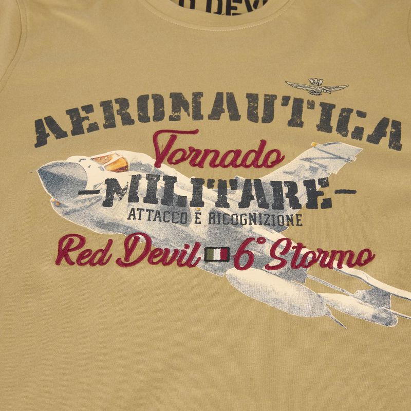 Koszulka męska Aeronautica Militare Tornado antelope beige 4