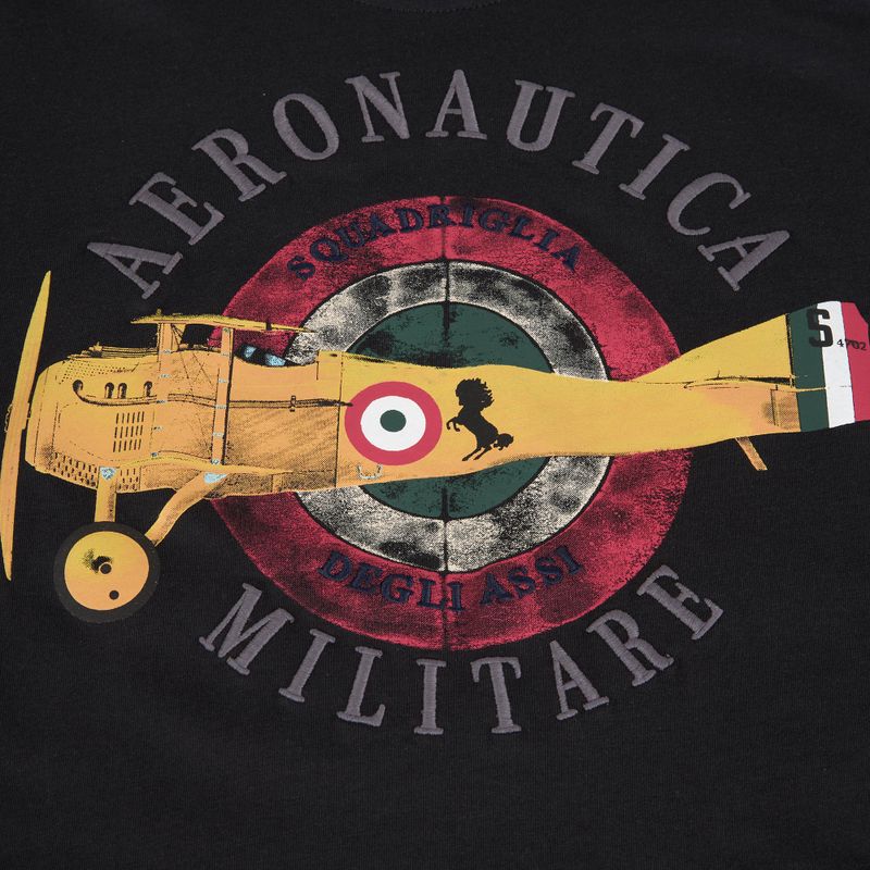Koszulka męska Aeronautica Militare Squadriglia degli Assi blu navy 4