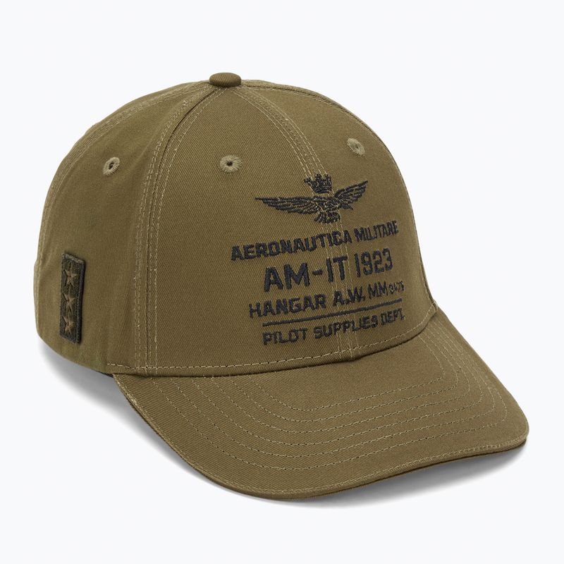 Czapka z daszkiem męska Aeronautica Militare 252HA1223UCT03299 dark olive