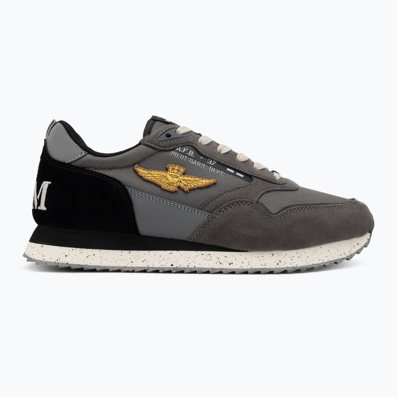 Buty męskie Aeronautica Militare 252SC0288UCT03545 grigio scuro 2