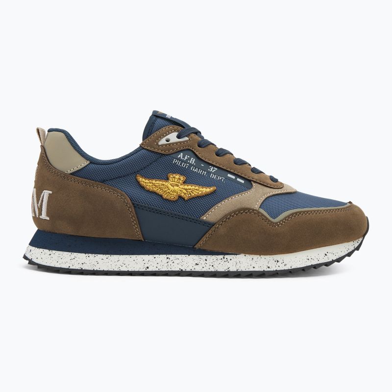 Buty męskie Aeronautica Militare 252SC0288UCT03545 blu navy/brown 2