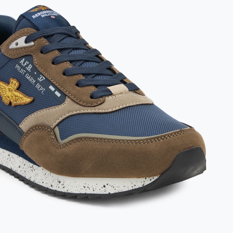 Buty męskie Aeronautica Militare 252SC0288UCT03545 blu navy/brown 7