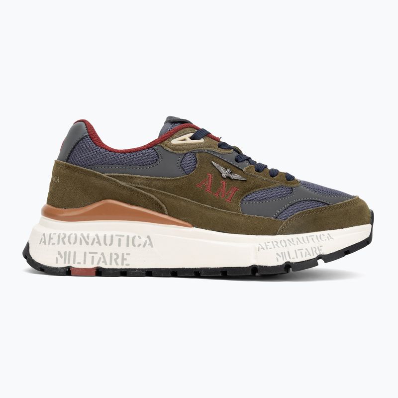 Buty męskie Aeronautica Militare 252SC0318UCT04248 verde militare/blu navy 2