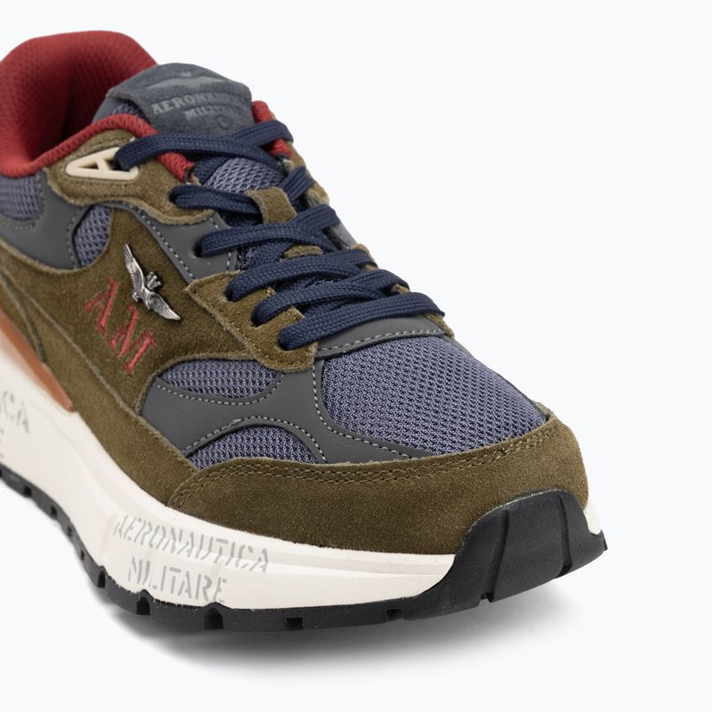 Buty męskie Aeronautica Militare 252SC0318UCT04248 verde militare/blu navy 7