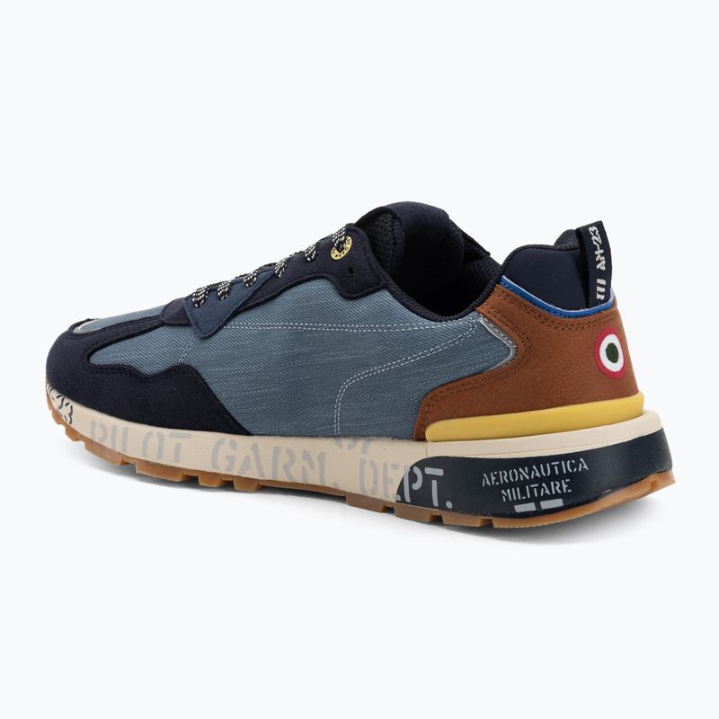 Buty męskie Aeronautica Militare 252SC0276UCT03380 multicolor jeans/marrone 3