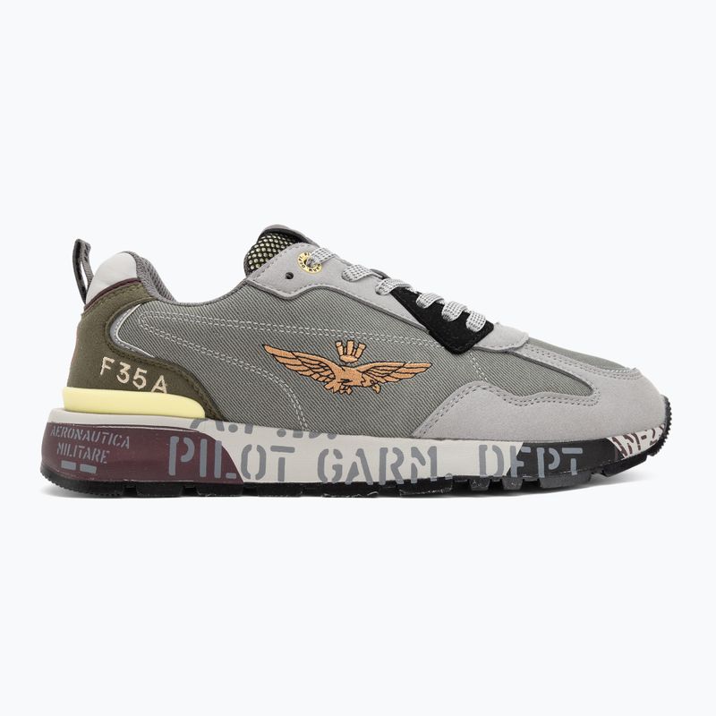 Buty męskie Aeronautica Militare 252SC0276UCT03380 miulticolor grigio/verde 2