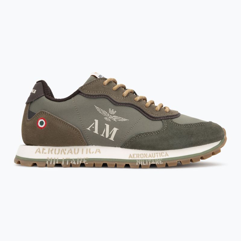 Buty męskie Aeronautica Militare 252SC0320UPL00313 verde militare 2