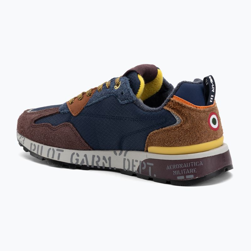 Buty męskie Aeronautica Militare 252SC0276UCT03546 multicolor blu navy/bruciato/vinaccia 3