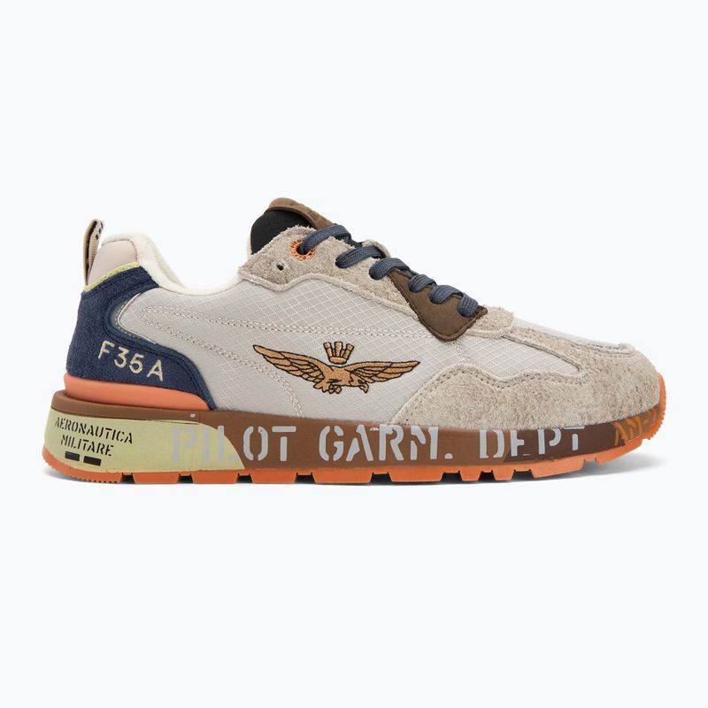 Buty męskie Aeronautica Militare 252SC0276UCT03546 multicolor beige/blu navy 2