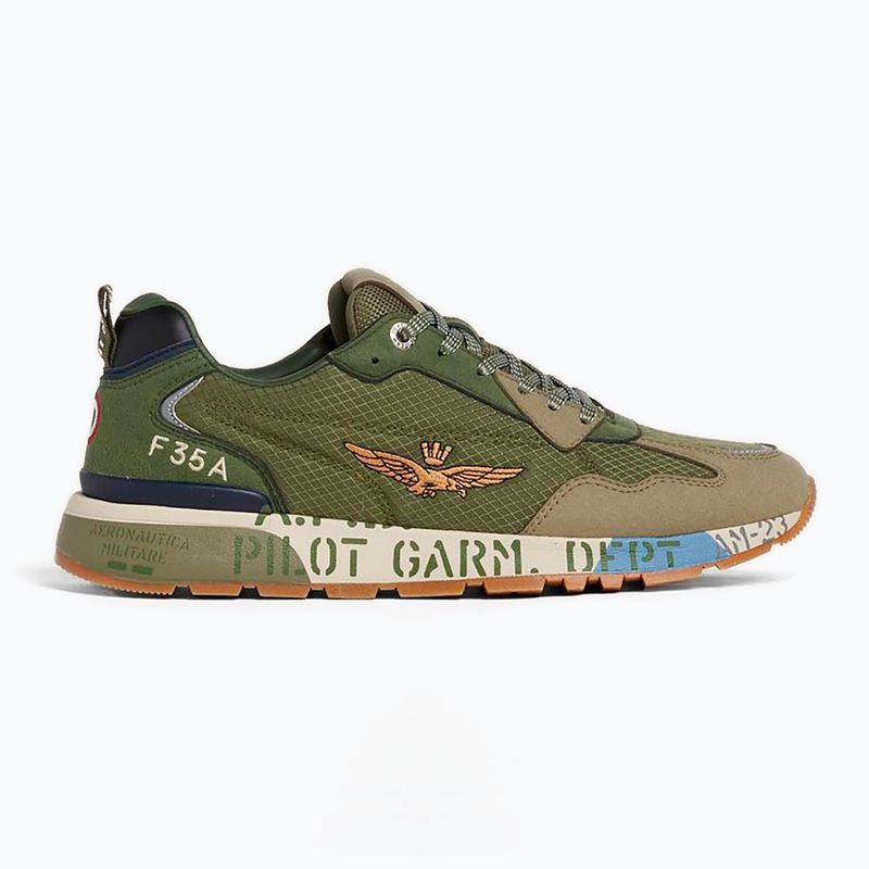 Buty męskie Aeronautica Militare 252SC0276UCT04249 verde militare 8