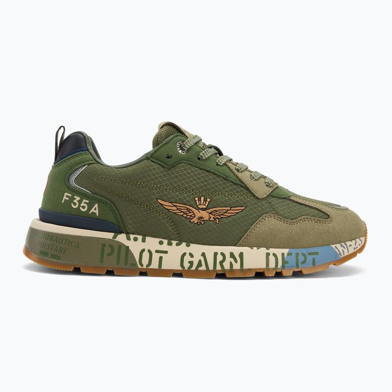 Buty męskie Aeronautica Militare 252SC0276UCT04249 verde militare 2