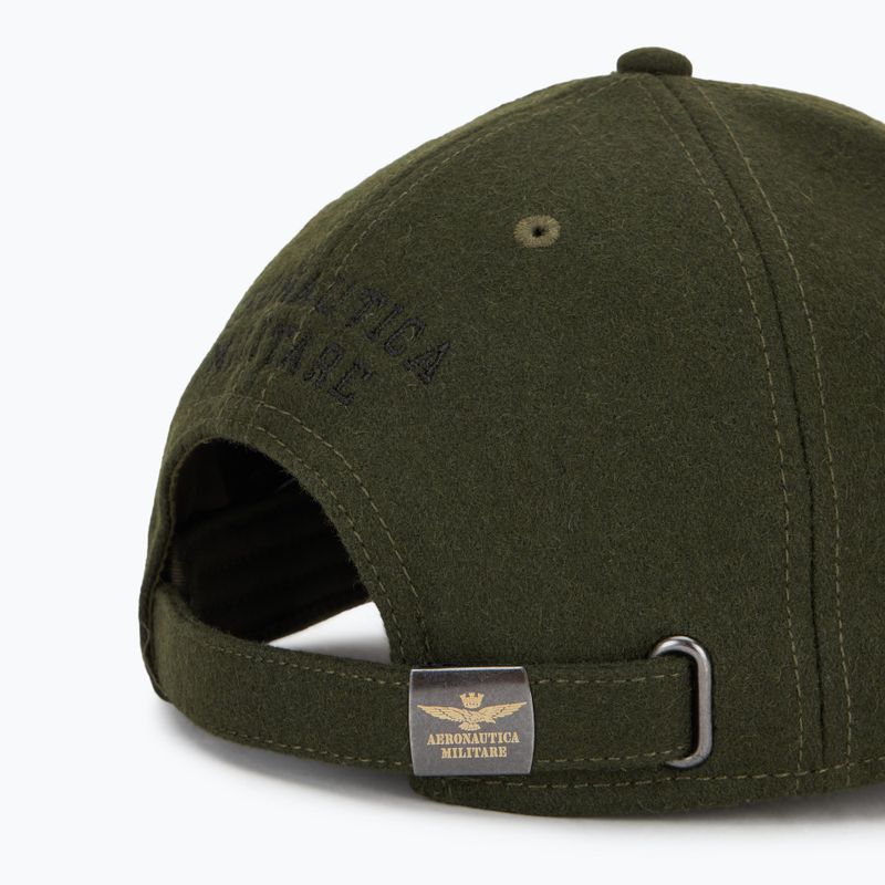 Czapka z daszkiem męska Aeronautica Militare 252HA1085UCT02333 verde militare 4
