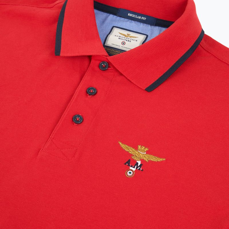 Koszulka Aeronautica Militare PO1308UP00082 Polo tango red 3