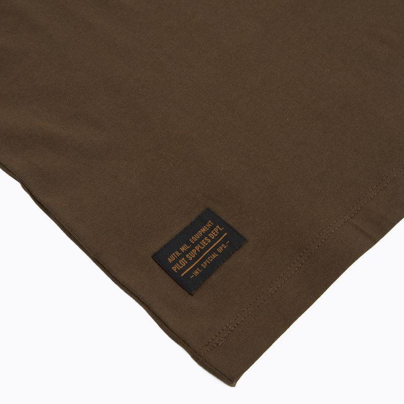 Koszulka męska Aeronautica Militare TS2535UJ00641 chestnut brown 4