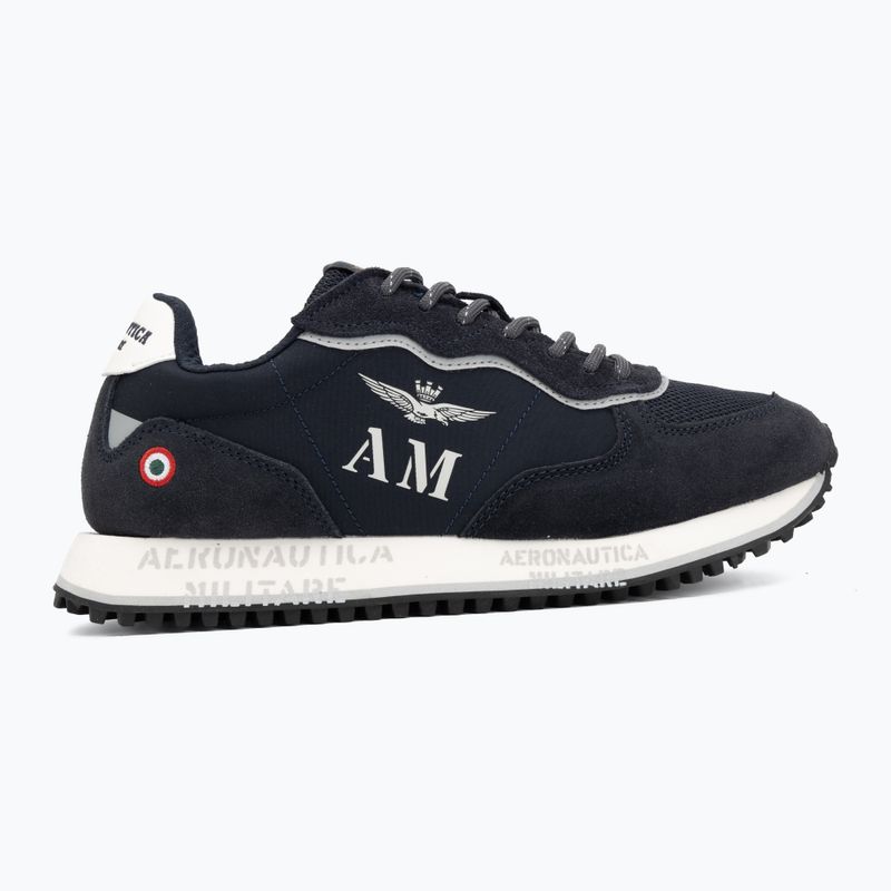 Buty męskie Aeronautica Militare SC0320UPL00313 blu scuro 2