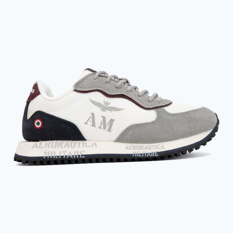 Buty męskie Aeronautica Militare SC0320UPL00313 off white/blu scuro 2