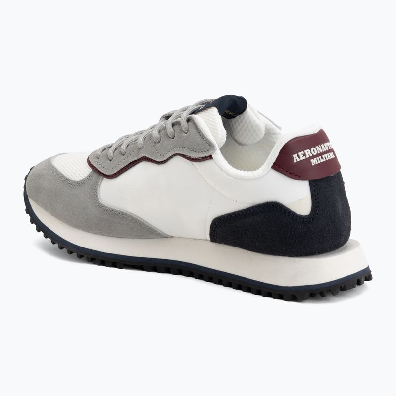 Buty męskie Aeronautica Militare SC0320UPL00313 off white/blu scuro 3