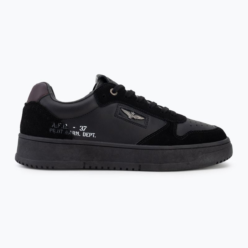 Buty męskie Aeronautica Militare SC0235UPL00244 jet black 2
