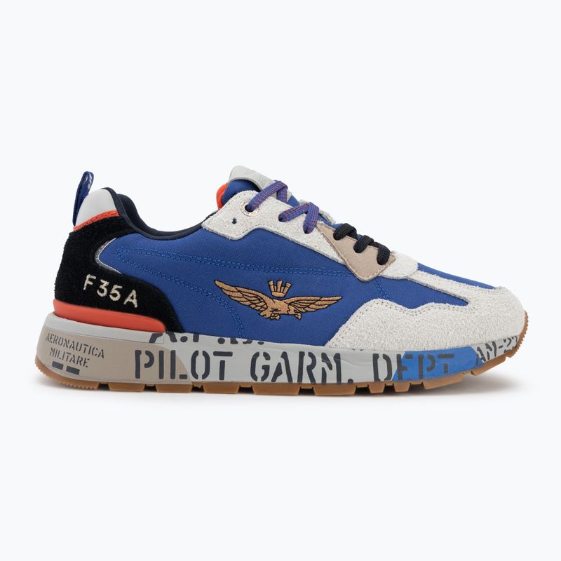 Buty męskie Aeronautica Militare SC0276UCT03546 blu elettrico 2