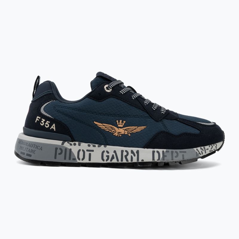 Buty męskie Aeronautica Militare SC0276UCT04327 blu navy 2