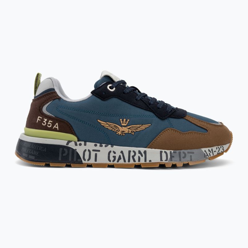 Buty męskie Aeronautica Militare SC0276UCT04327 avio/brown 2