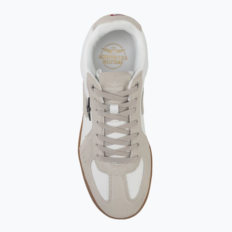 Buty męskie Aeronautica Militare SC0315UPL00244 off white 5