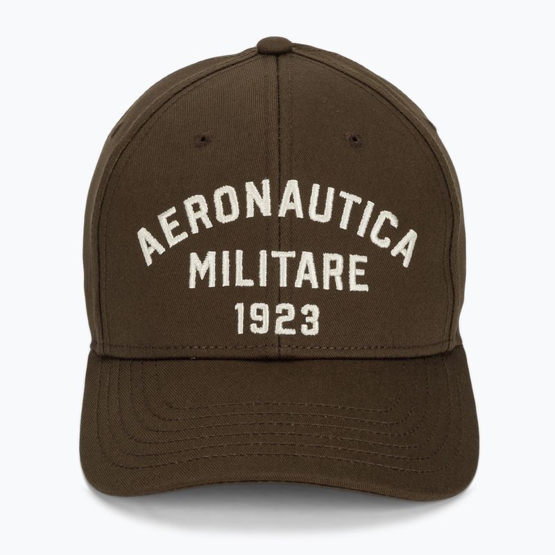 Czapka z daszkiem męska Aeronautica Militare HA1104UCT02 chestnut brown 2