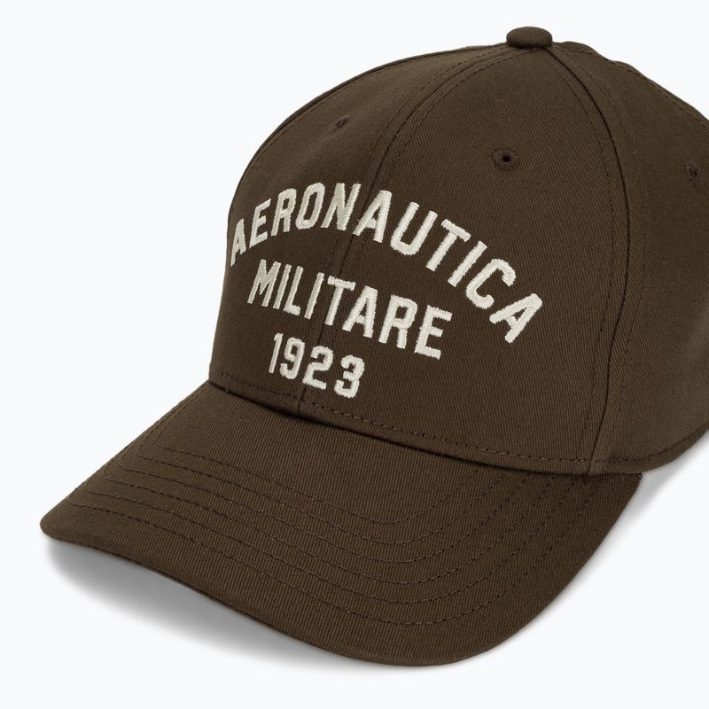 Czapka z daszkiem męska Aeronautica Militare HA1104UCT02 chestnut brown 3