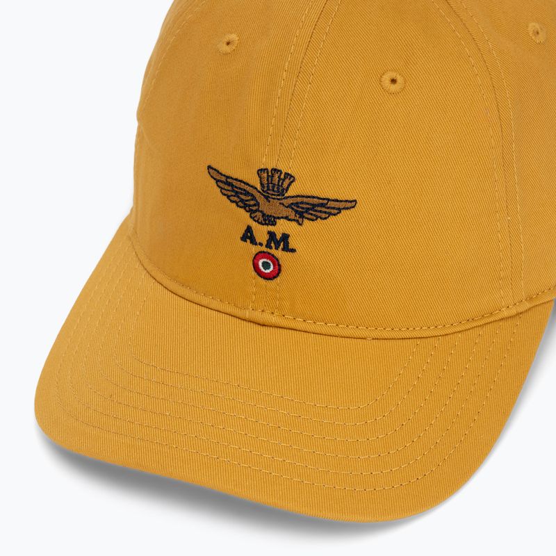 Czapka z daszkiem męska Aeronautica Militare HA1104UCT02 mustard yellow 3