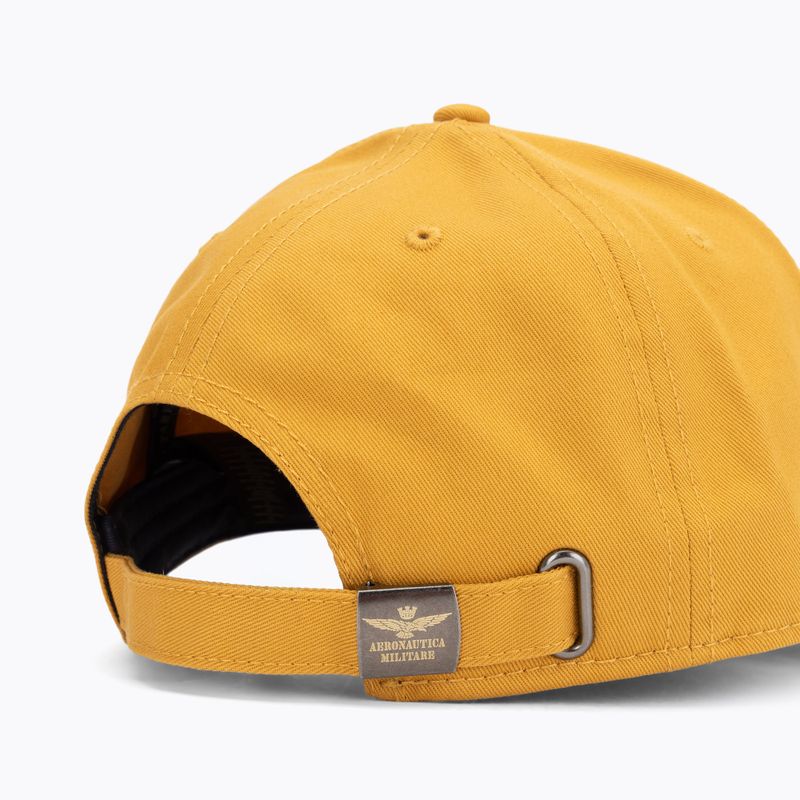 Czapka z daszkiem męska Aeronautica Militare HA1104UCT02 mustard yellow 4