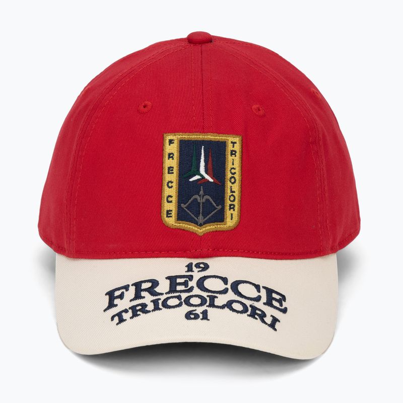 Czapka z daszkiem męska Aeronautica Militare HA1246UCT02 tango red/cream white 2