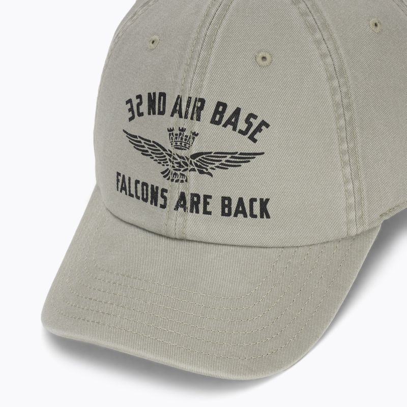 Czapka z daszkiem męska Aeronautica Militare HA1252UCT02476 dried sage 3