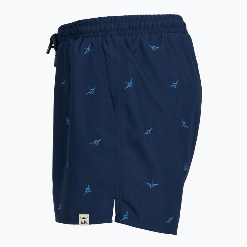 Szorty kąpielowe męskie Aeronautica Militare BW0232UCT04317 blu navy 3