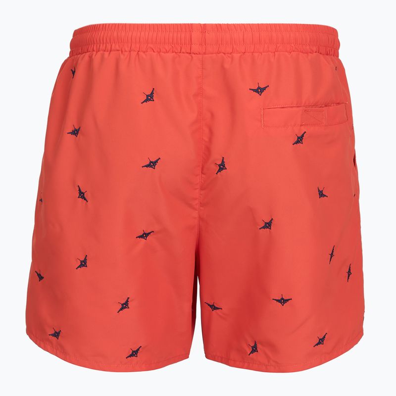 Szorty kąpielowe męskie Aeronautica Militare BW0232UCT04317 paprika 2