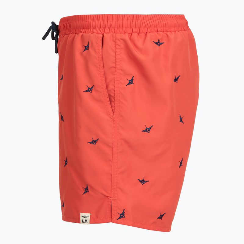 Szorty kąpielowe męskie Aeronautica Militare BW0232UCT04317 paprika 3