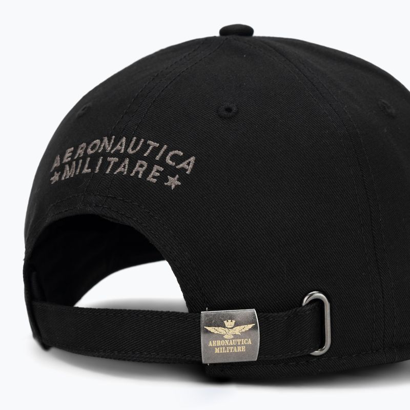 Czapka z daszkiem męska Aeronautica Militare HA1100UCT02848 jet black 4