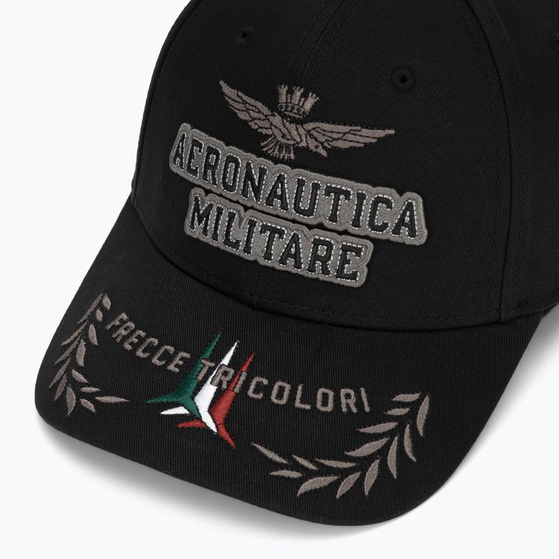 Czapka z daszkiem męska Aeronautica Militare HA1104UCT02 jet black 3