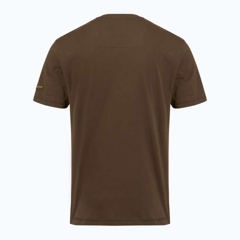 Koszulka męska Aeronautica Militare TS2538UJ00727 chestnut brown 2