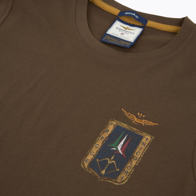 Koszulka męska Aeronautica Militare TS2535UJ00641 chestnut brown 3