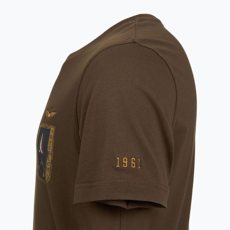 Koszulka męska Aeronautica Militare TS2535UJ00641 chestnut brown 4