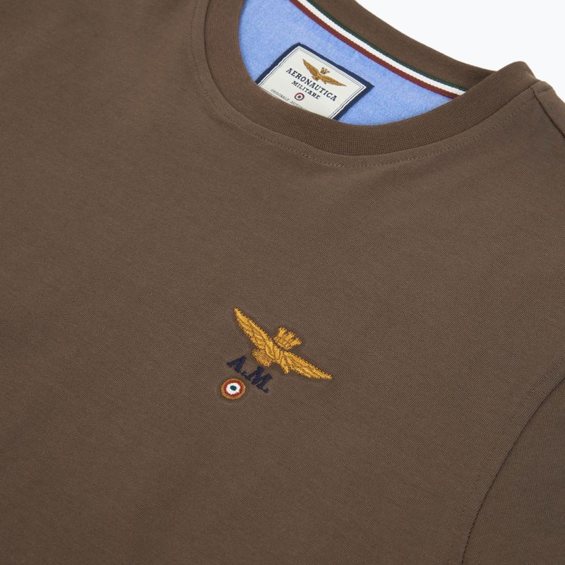 Koszulka męska Aeronautica Militare TS1580UJ00372 chestnut brown 3