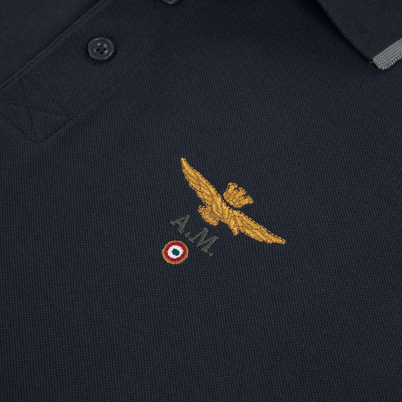Koszulka Aeronautica Militare PO1308UP00082 Polo blu navy 3