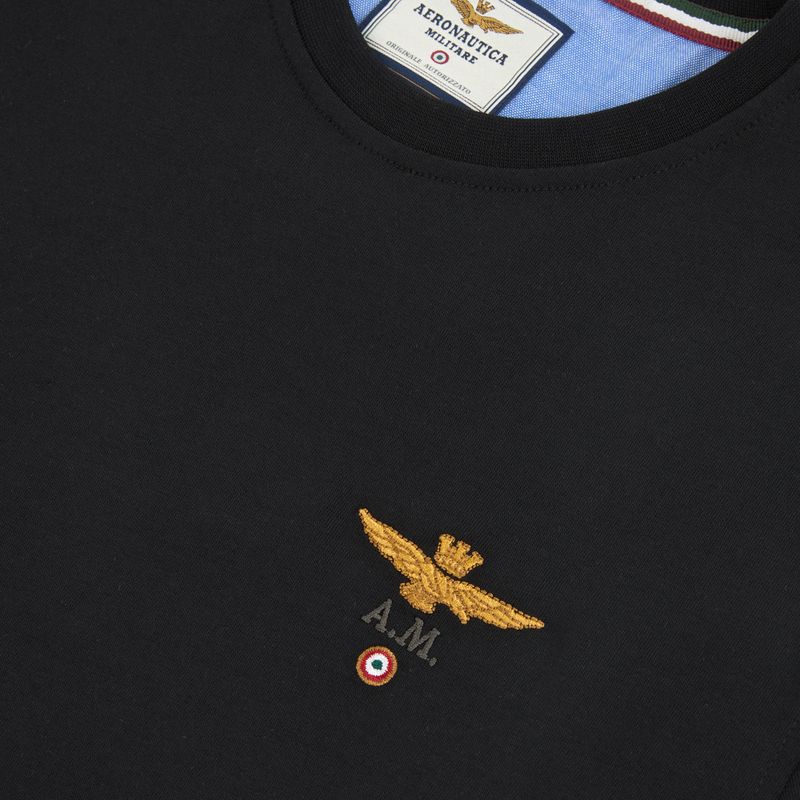 Koszulka męska Aeronautica Militare 262TS1580UJ00372 jet black 3