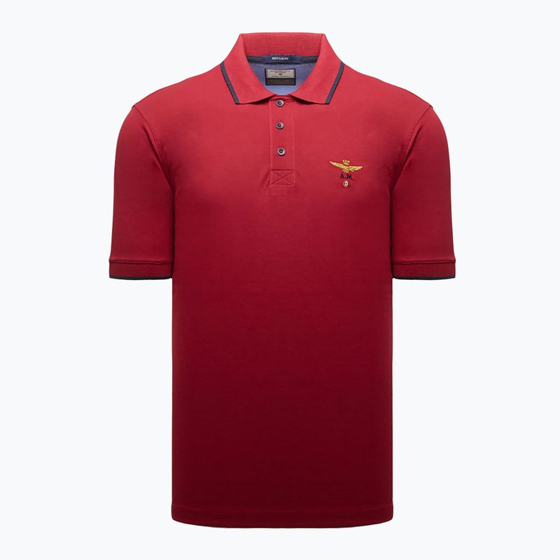 Koszulka polo męska Aeronautica Militare 262PO1308UP00082 Polo tibetan red