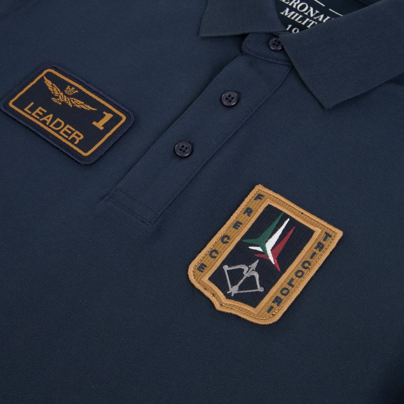 Koszulka męska Aeronautica Militare PO1927UP00191 Polo blu navy 3