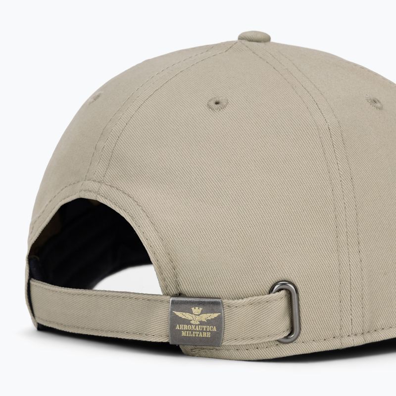 Czapka z daszkiem męska Aeronautica Militare HA1104UCT02 taupe beige 4