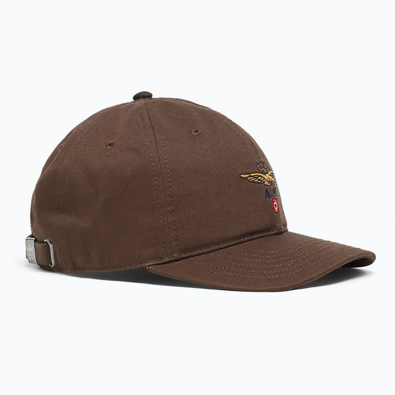 Czapka z daszkiem męska Czapka Aeronautica Militare 262HA1246UCT02261 autumn brown