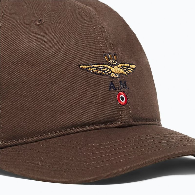 Czapka z daszkiem męska Czapka Aeronautica Militare 262HA1246UCT02261 autumn brown 3