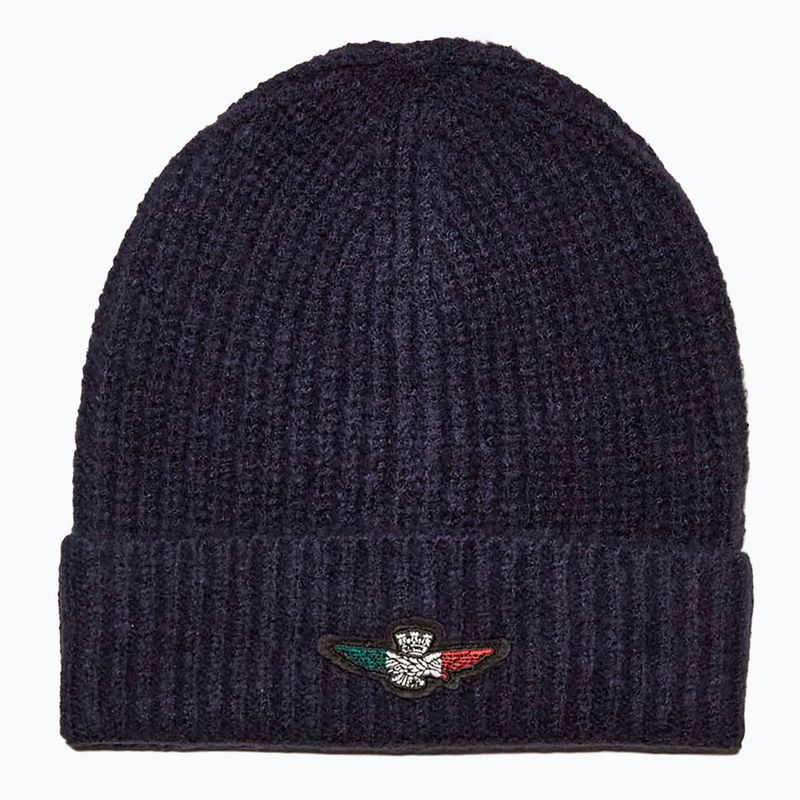 Czapka zimowa męska Czapka Aeronautica Militare 262CU0034UL00451 blu navy