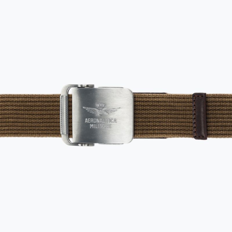 Pasek do spodni męski Pasek Aeronautica Militare 262CI0319UCT04306 caffelatte 2